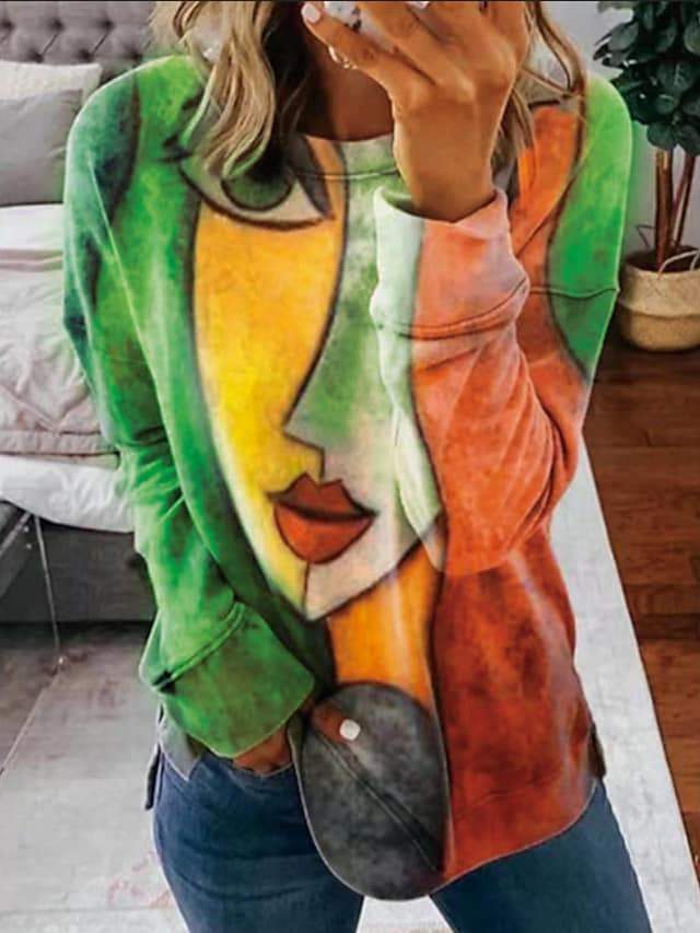 Colorful Ombre Knit Sweater
