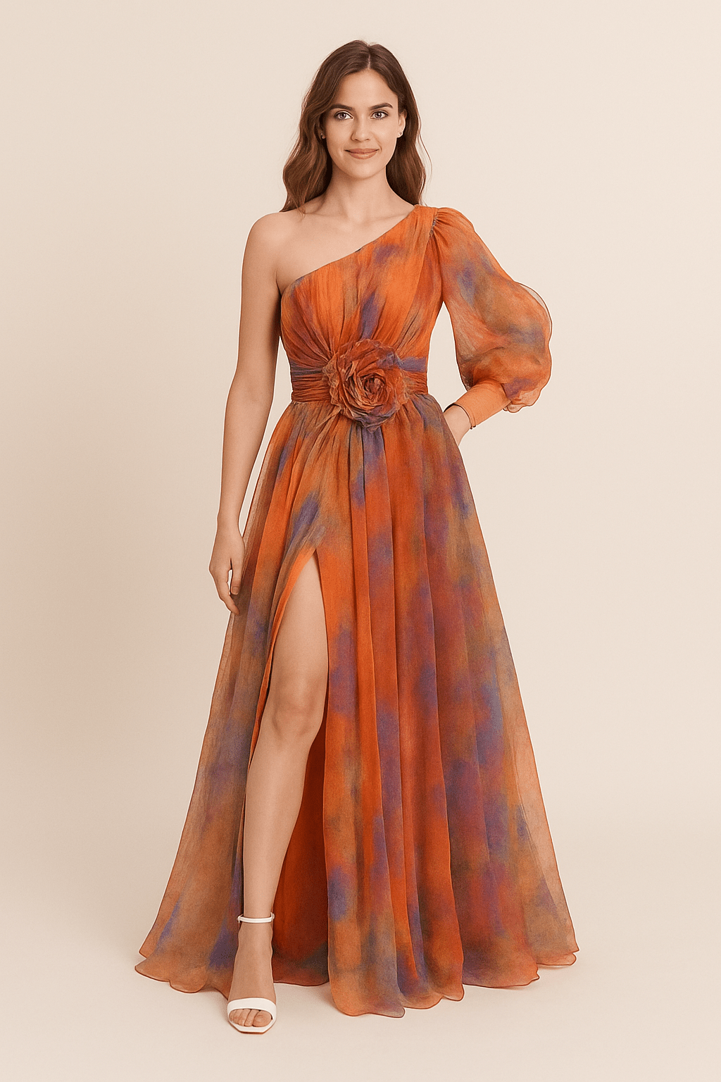 Galiana Women's One Shoulder A-Line Dress
