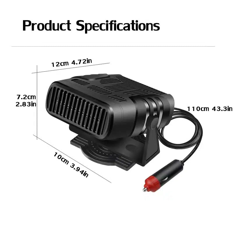 12V /24V Automotive Portable Car Heater - Low Watt Space Heater For RV