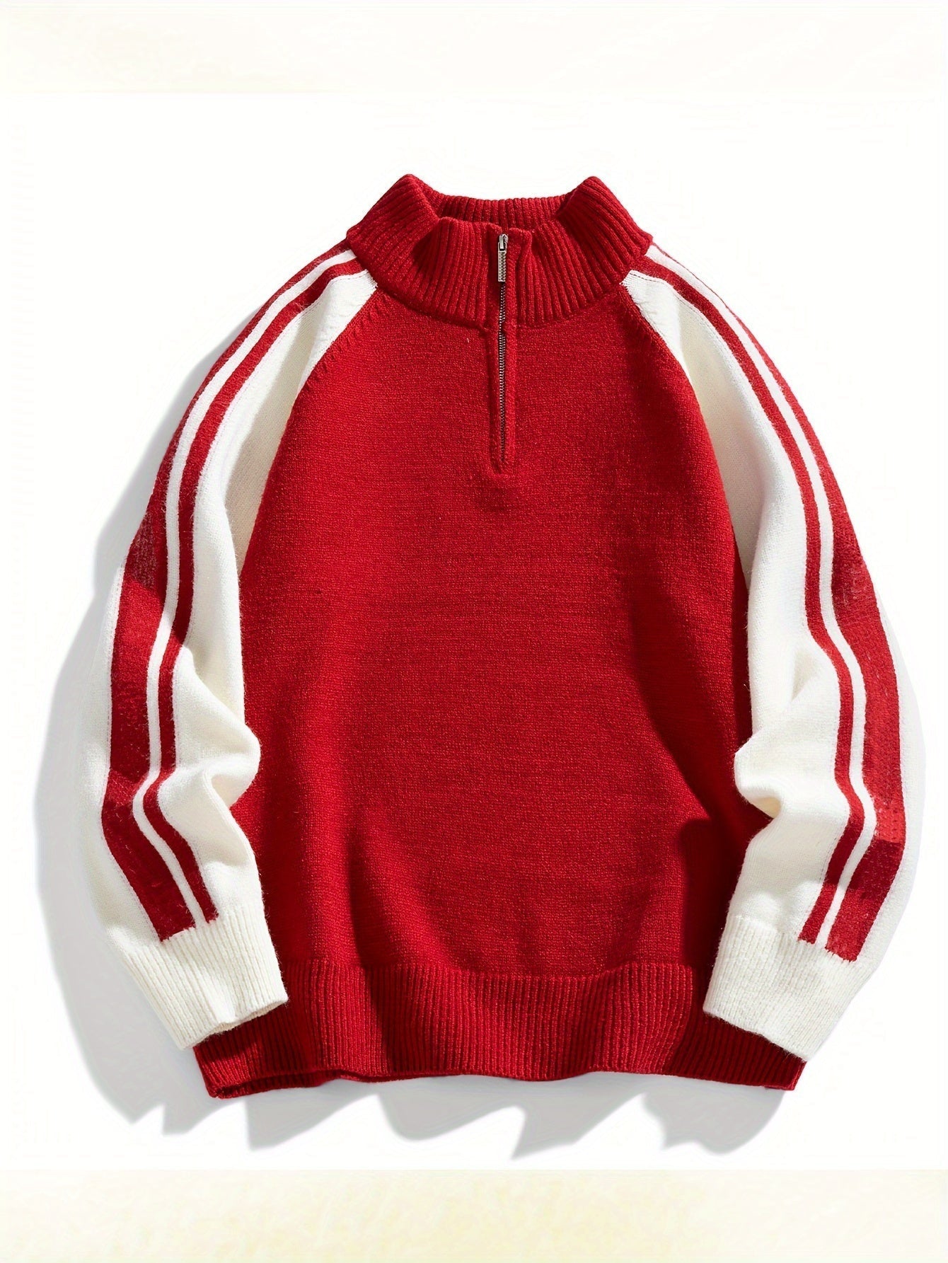 Men's Cosy Bright Quarter Zip Sweater