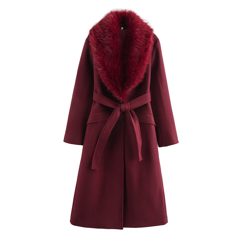 Plush Women's Synthetic Fur Parka Coat