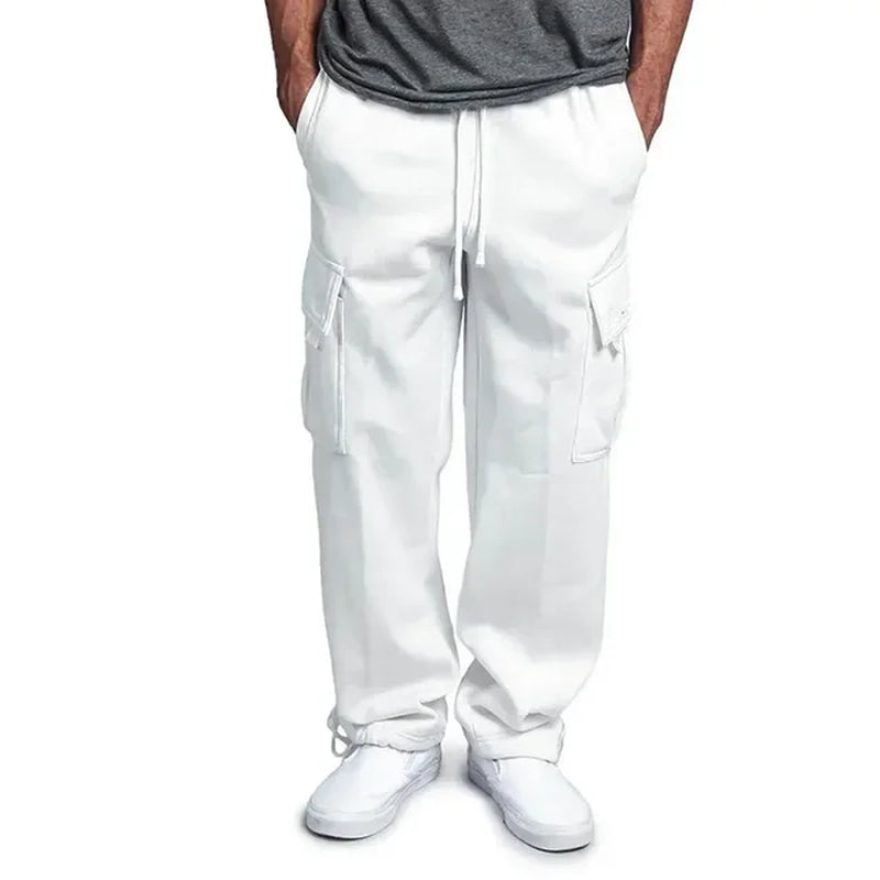 Soft Men's Fleece Cargo Sweatpants