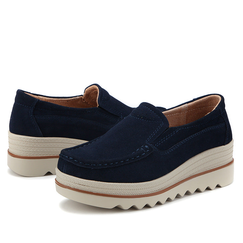Wide Feet Orthopedic Suede Leather Shoes For Women