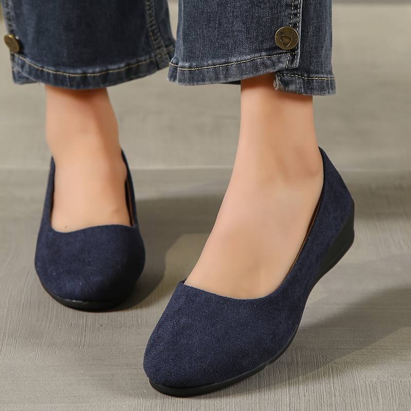 Comfortable Low Flat Slip-On Shoes