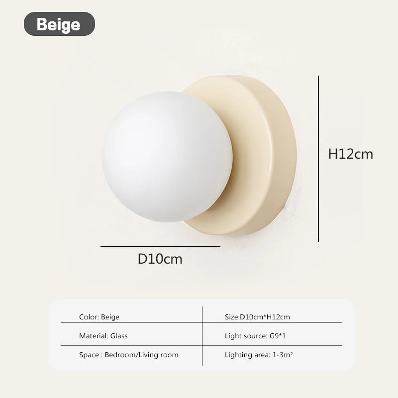 Stylish Circular Glass LED Light Fixture