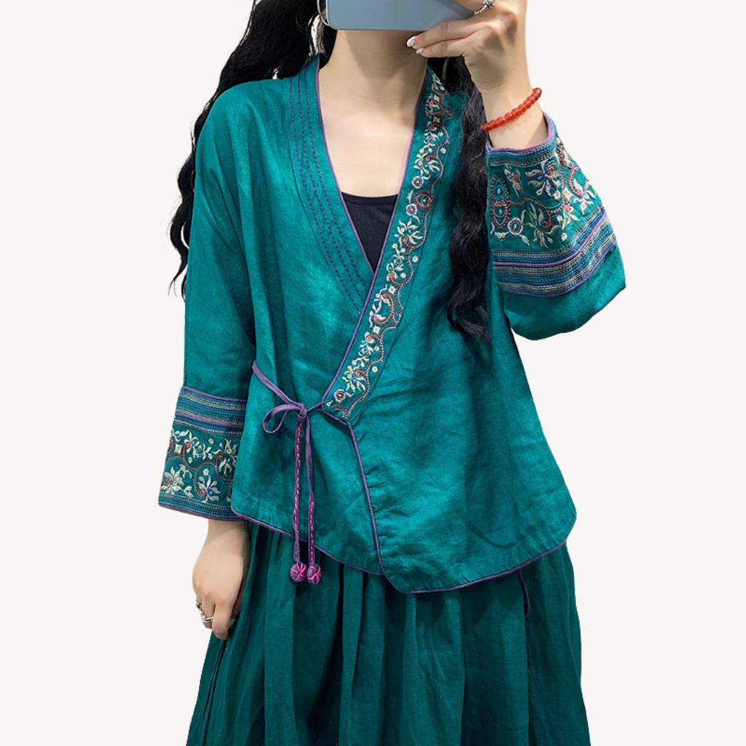 Ladies Floral Lightweight Kimono Coat