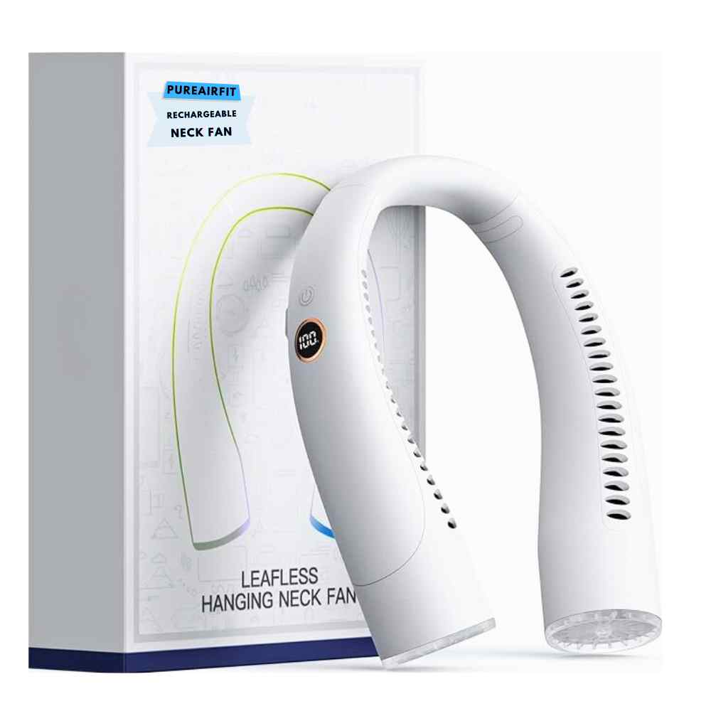 Bladeless Portable Neck Fan for Hands-Free Silent Cooling