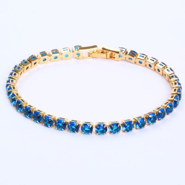 Sparkling Silver Tennis Bracelet With Dazzling Cubic Zirconia