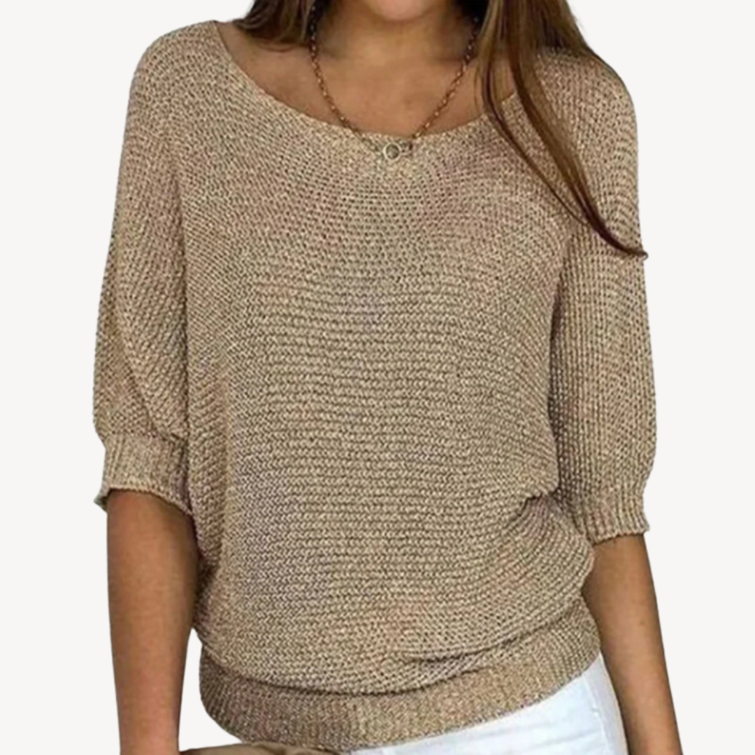 Soft Women's Crew Neck Casual Sweater