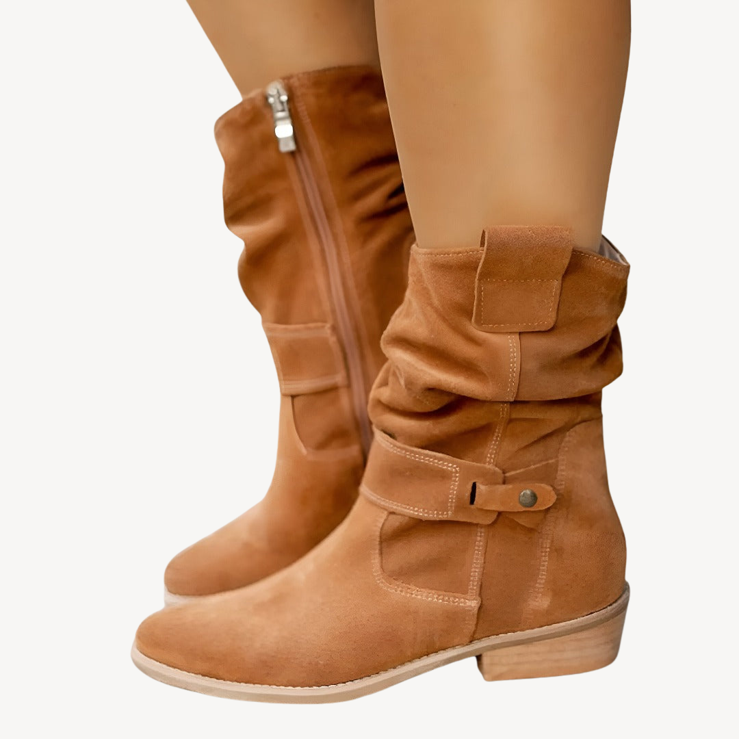 Comfortable Ladies Low Heel Boots