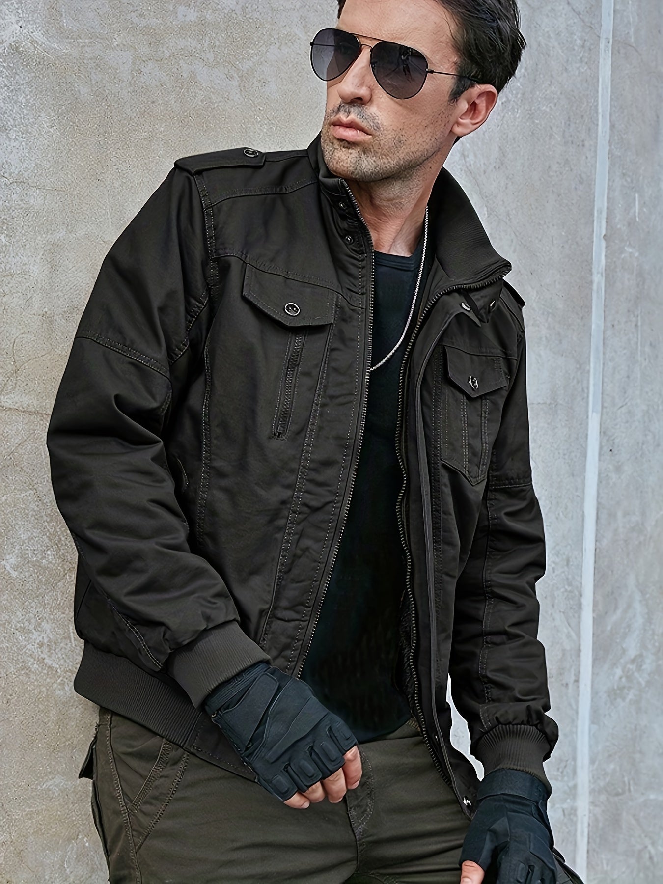 Insulated Water Resistant Men's Ski Parka Coat