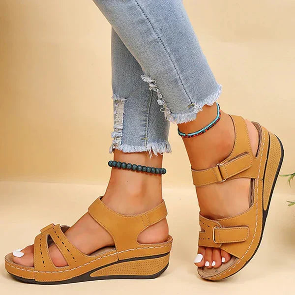 Ladies Classic Vintage Ankle Strap Sandals