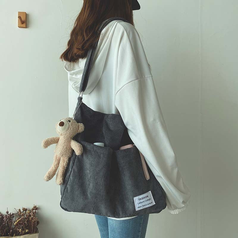Big Spacious Tote Bag Soft Faux Leather