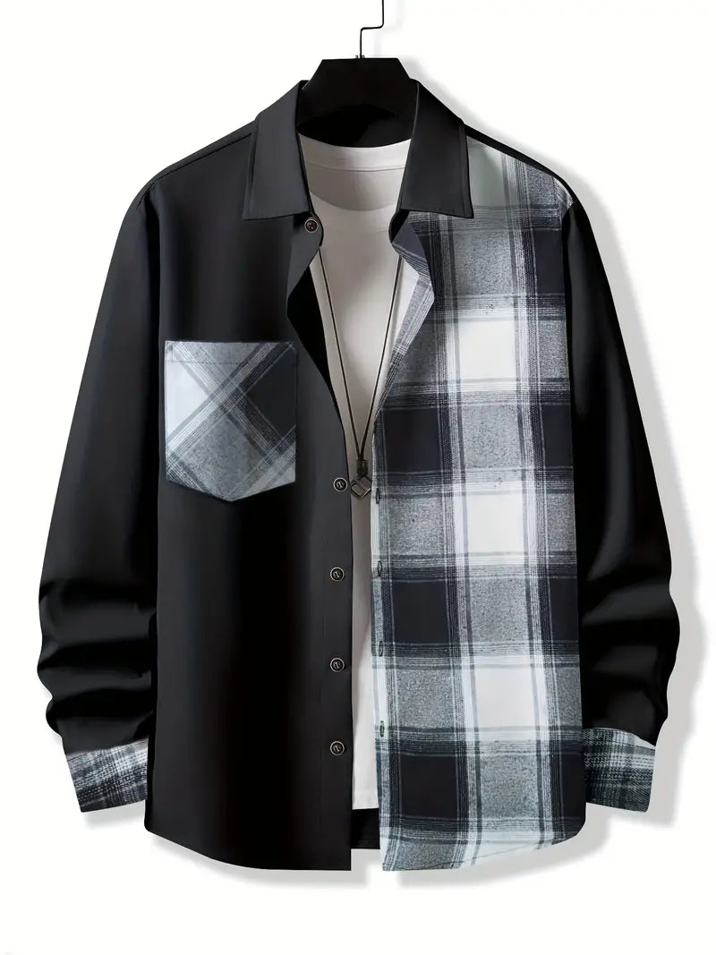 Classic Plaid Button-Down Men's Shirt