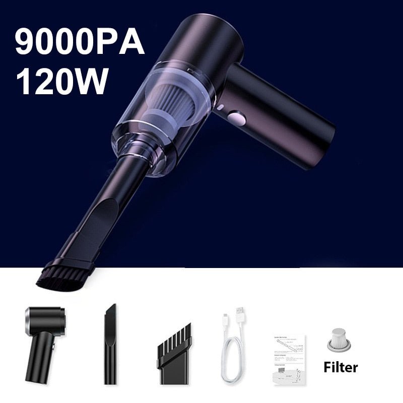 Compact Travel Car Vacuum Cleaner