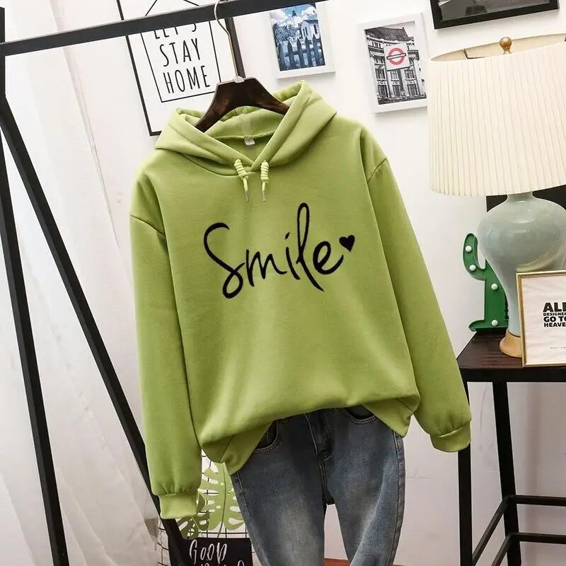 Relaxed Fit Ladies Hooded Sweatshirt