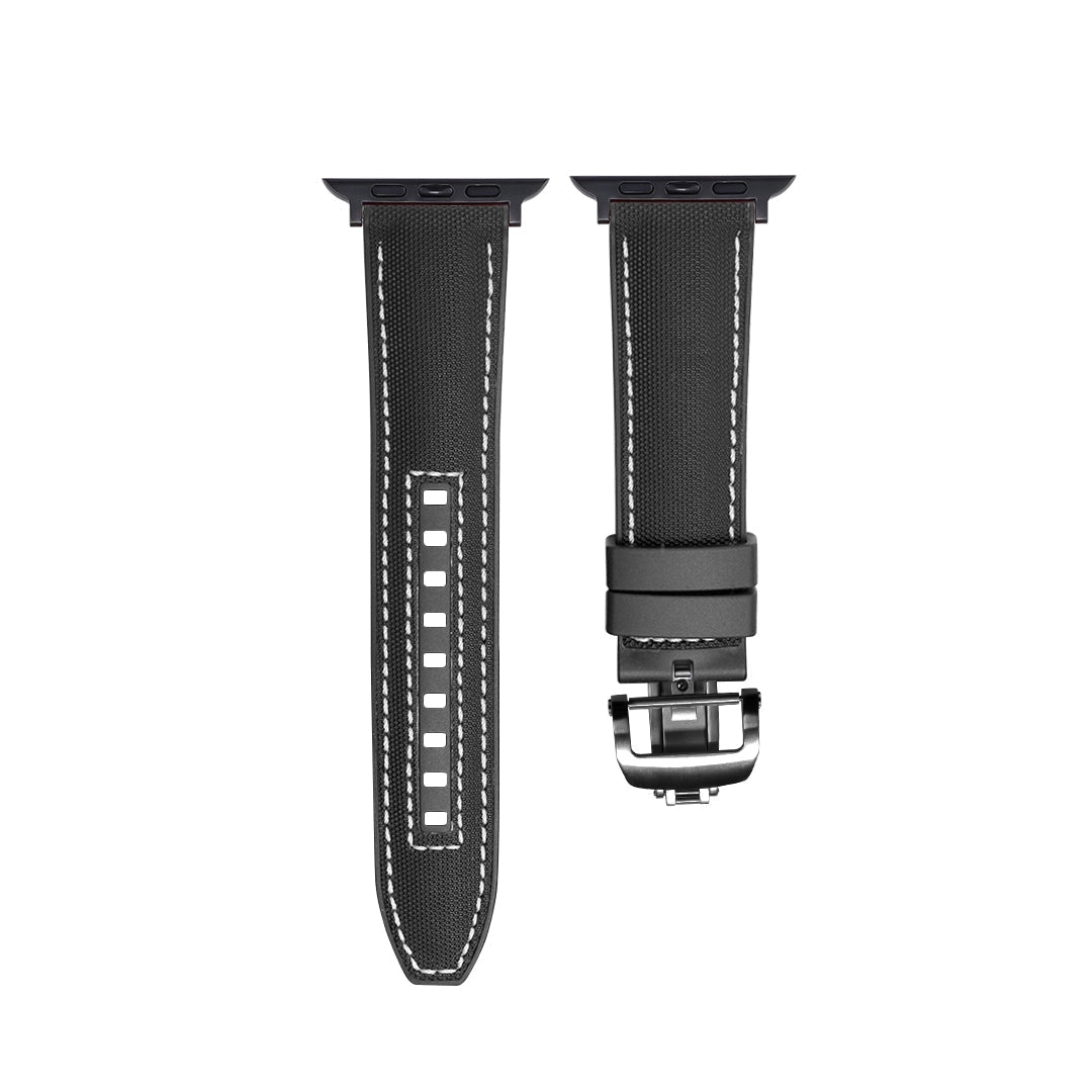 Comfortable Rubber Apple Watch Band With Strong Clasp