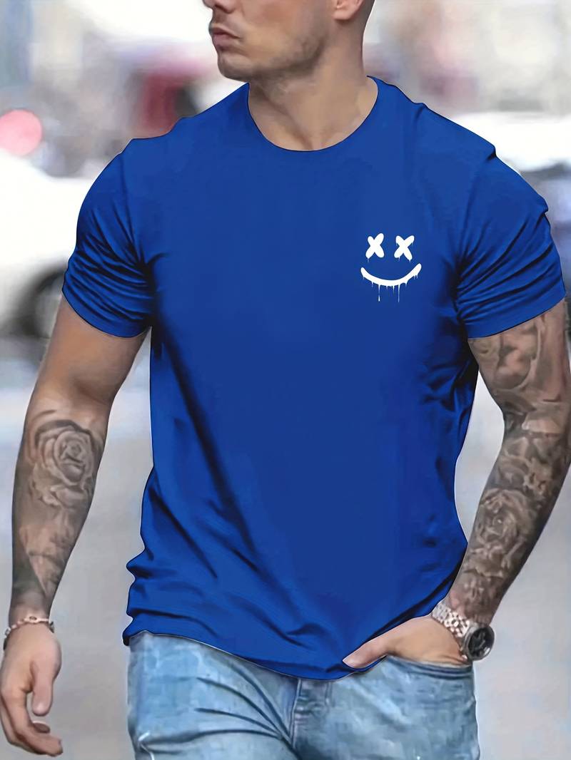 Casual Tee with Fun Brandon Graphic Print