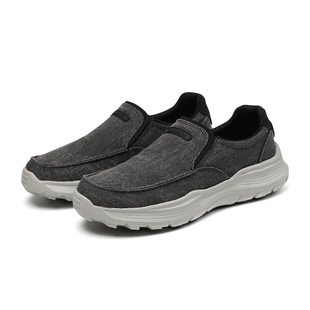 Orthopaedic Comfortable Black Slip On Shoes