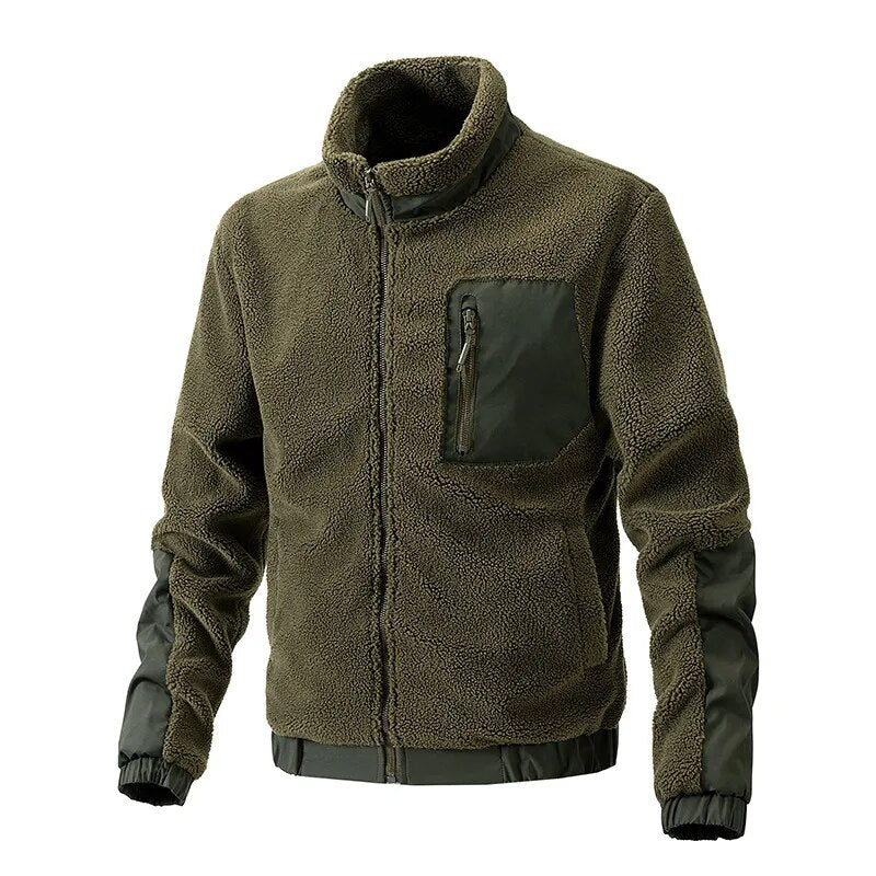 Warm Mens Winter Wool Overcoat