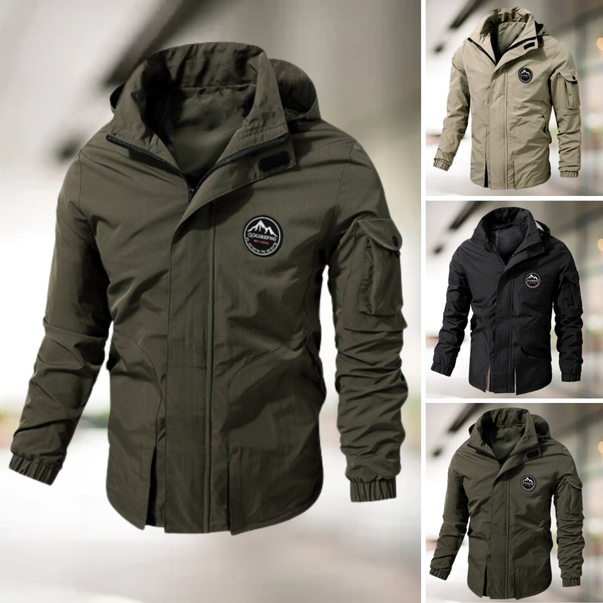 Waterproof Warm Mens Bomber Coat