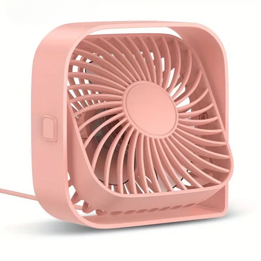 Compact USB Desk Fan with 360° Rotation