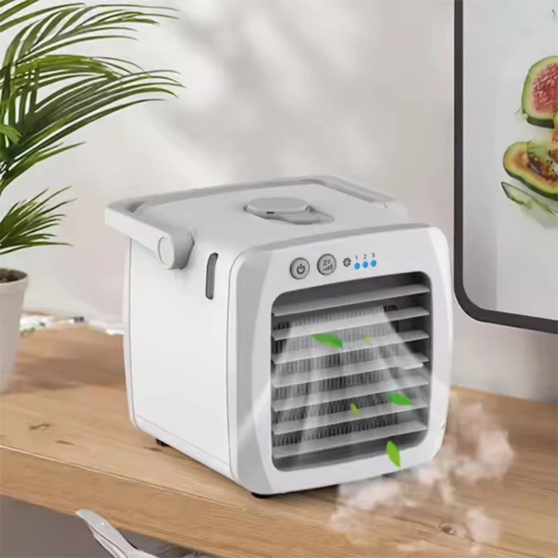 Compact USB Personal Air Cooler & Humidifier Fan