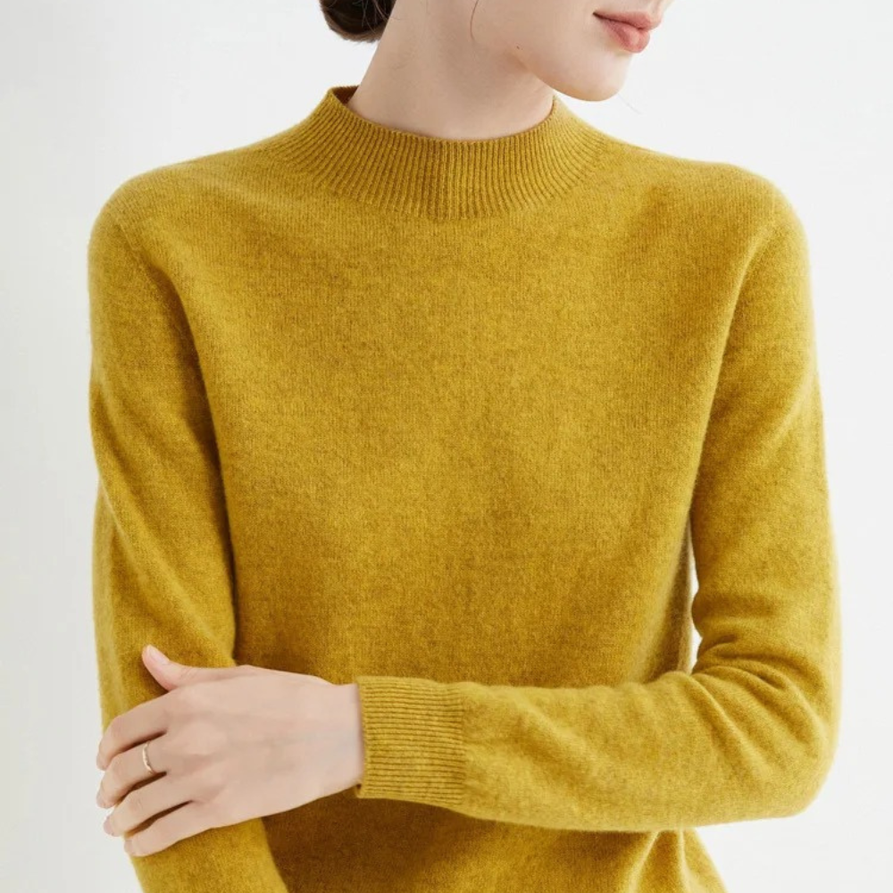 Cozy Cashmere Crew Neck Women's Sweater