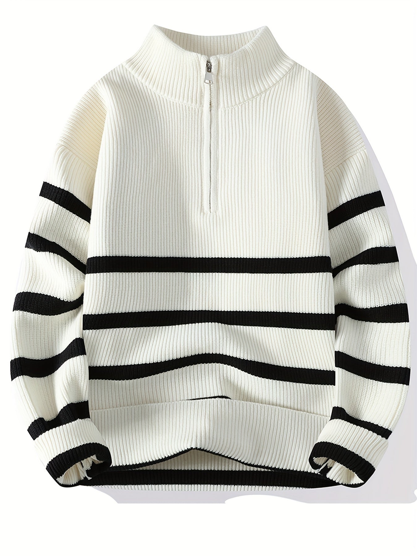 Cozy Classic Stripe Knit Sweater