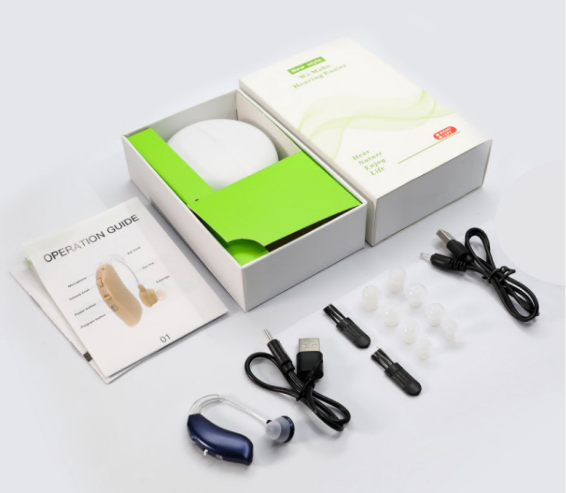 Rechargeable BTE Hearing Aids Low Profile For Seniors