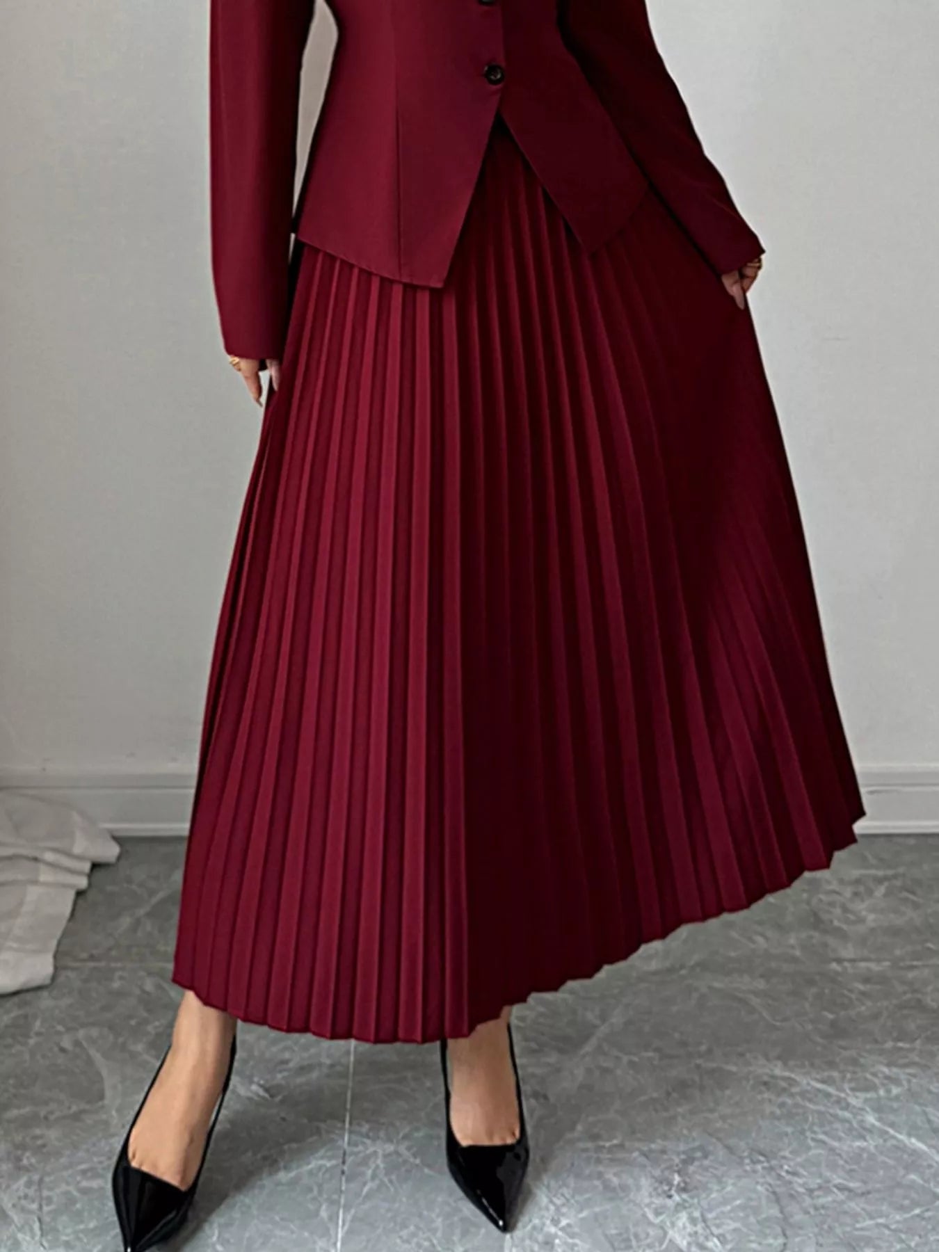 Flowy Tiered Waist Skirt - OutfitLondon
