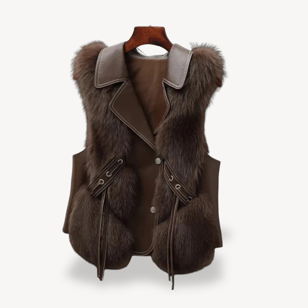 Plush Fleece Lined Vest for Ladies