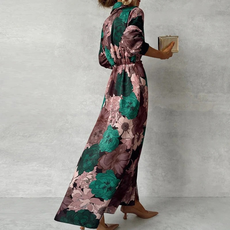 Elegant Waist Maxi Dress