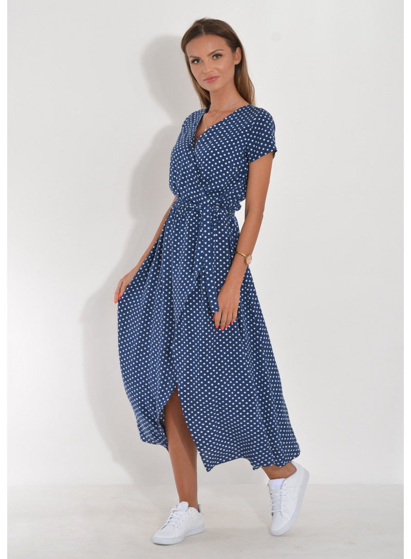 Lightweight Summer Dress with Colorful Floral Pattern