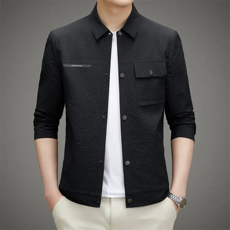 Timeless Mens Button Down Shirt Jacket