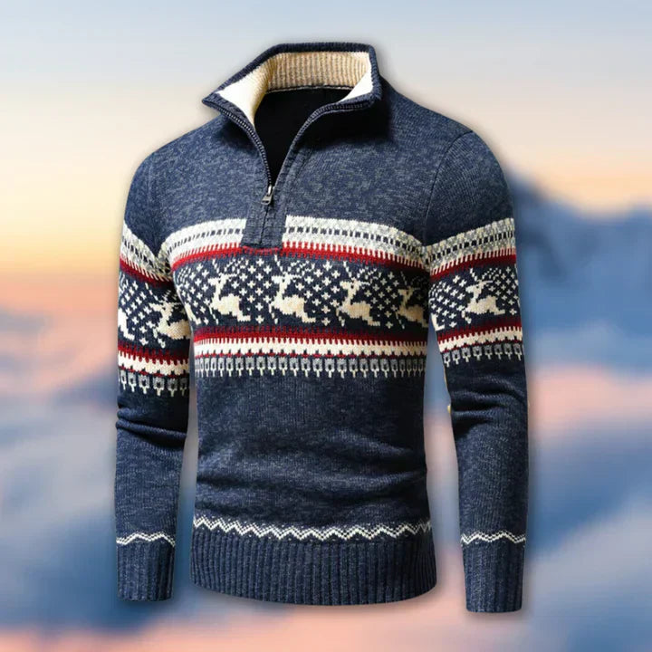 Men's Relaxed Fit Half Zip Fleece Jacket