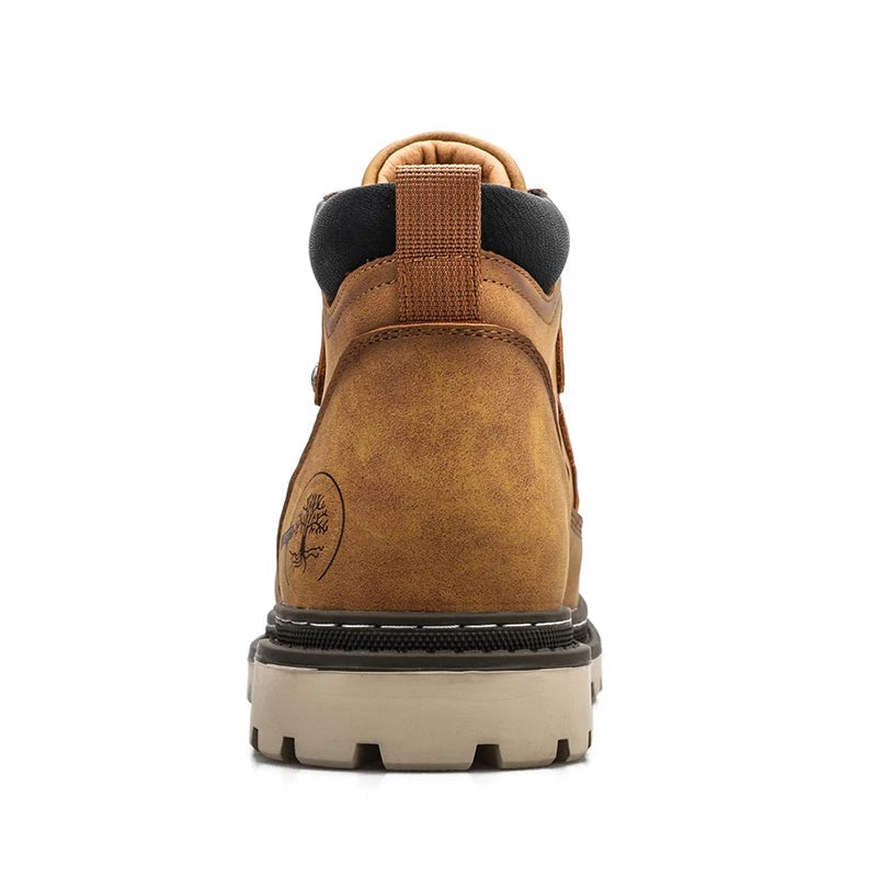 Men's Hiking Ankle Boots with Durable Sole and Cushioned Top