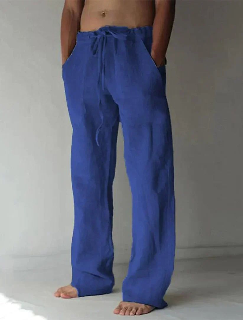 Relaxed Fit Cotton Mens Casual Pants