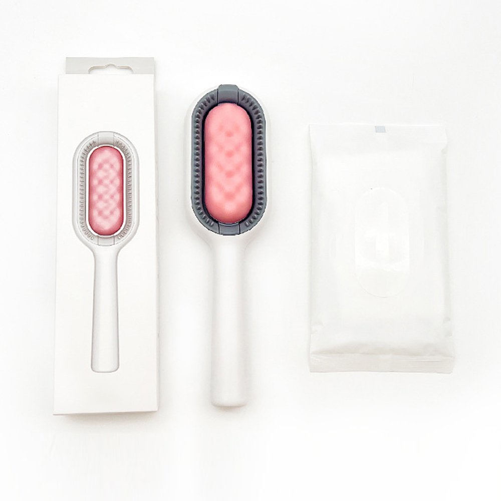 Multifunctional pet cleaning brush