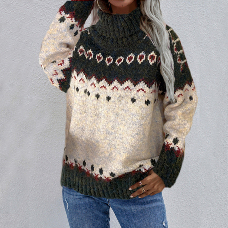Warm Nordic Knit Winter Sweater