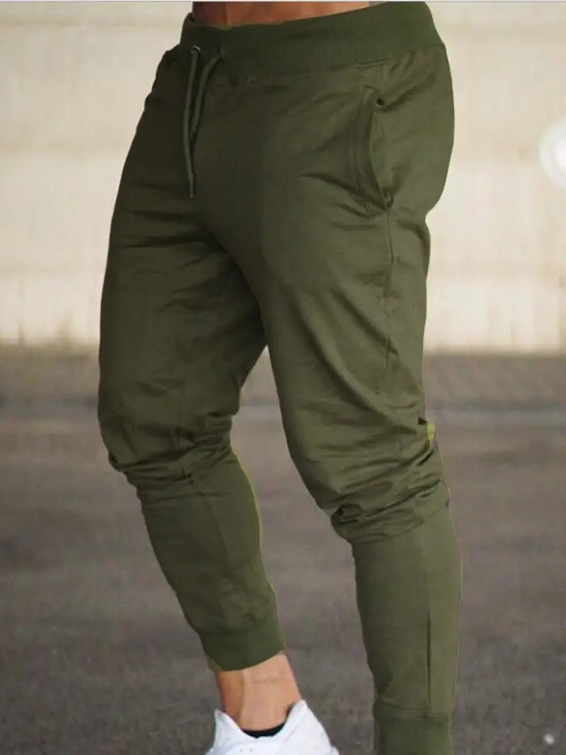 Men's Comfortable Casual Jogger Pants with Stretch Waist