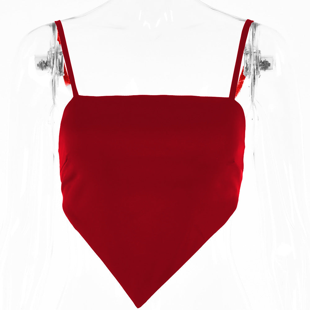 Women's Stylish Triangle Cotton Crop Top