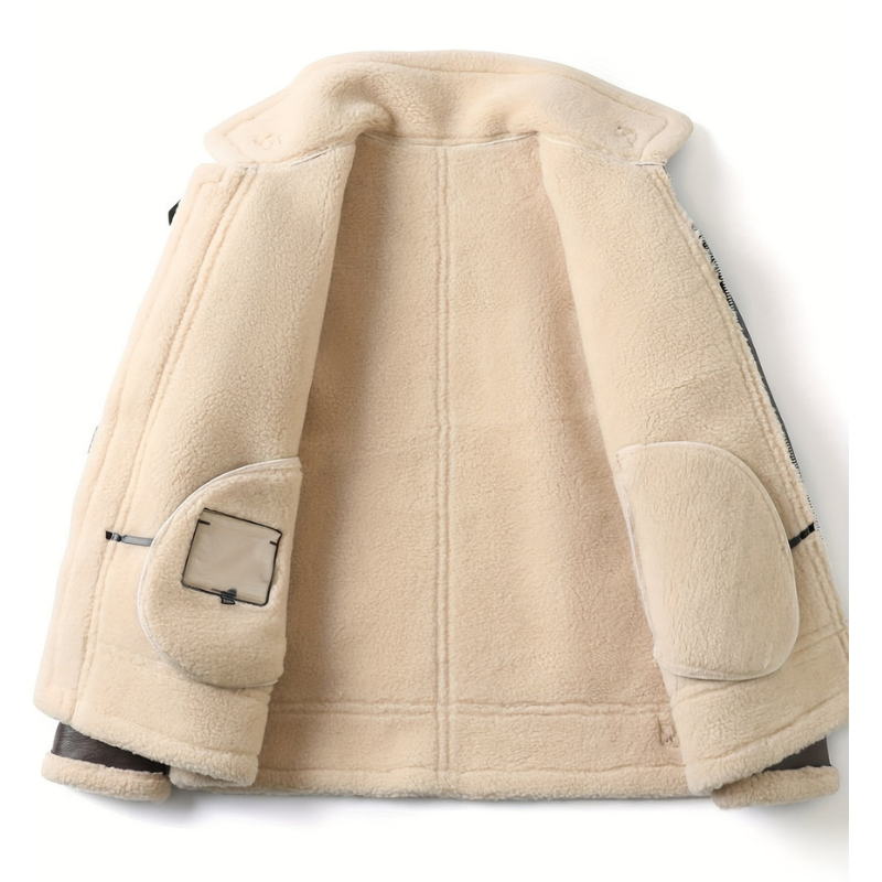 Thermal Insulated Snow Bomber Jacket with Fleece Lining