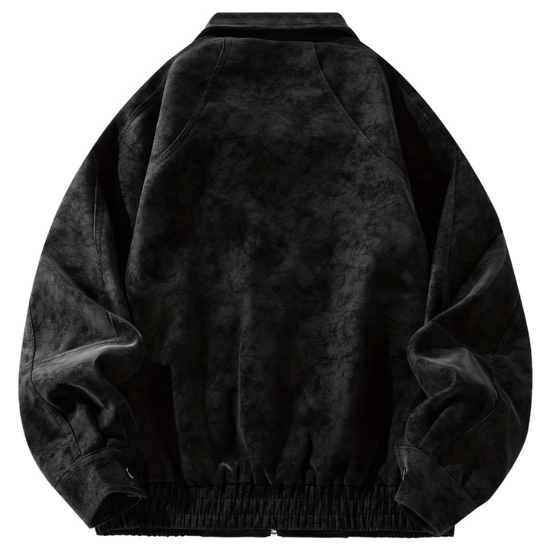 Soft Leather Men's Bomber Jacket