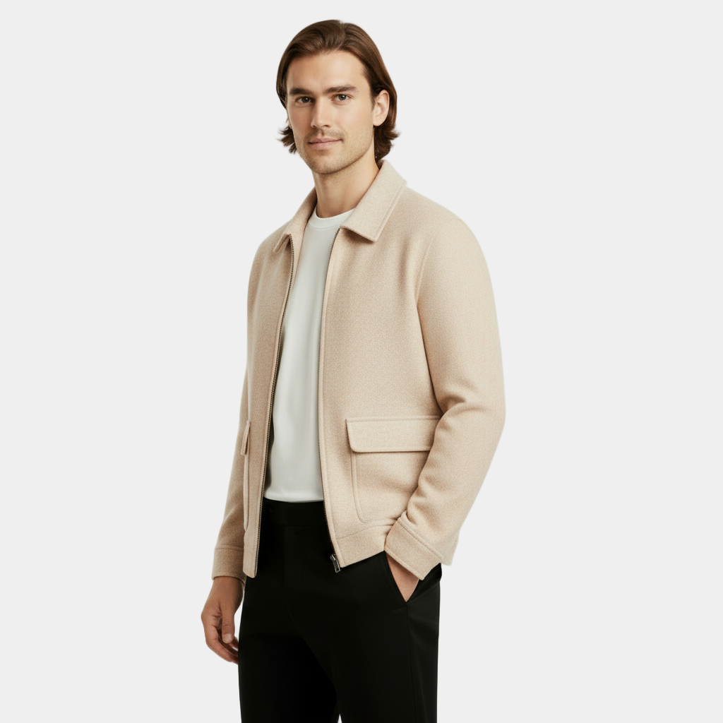 Stylish Men's Wool Overcoat - Warm Thick Winter Coat