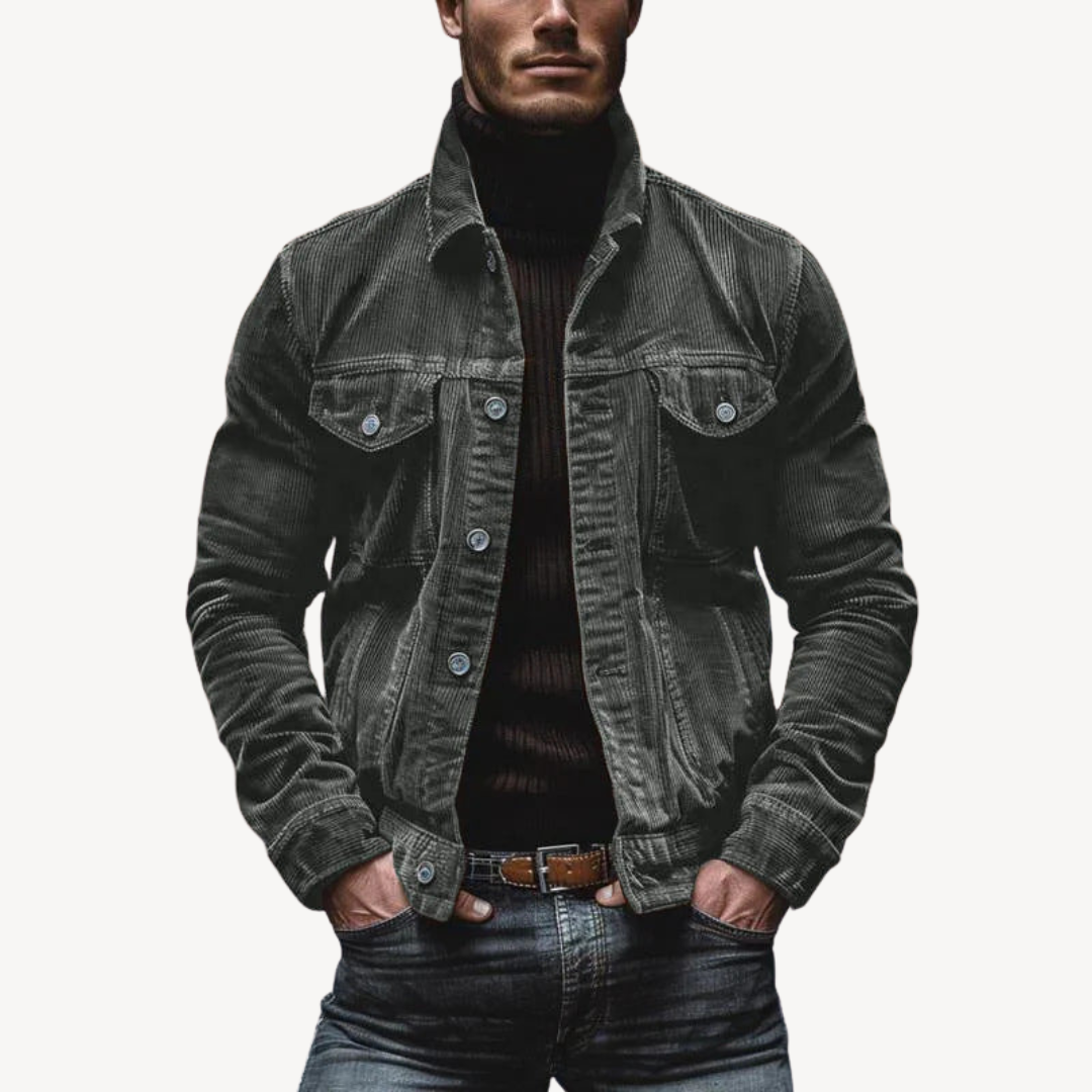 Rugged Textured Mens Jacket