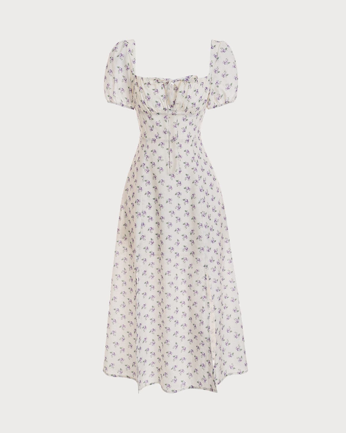 Helena | Ruched Fit Short Sleeve Floral Summer Dress