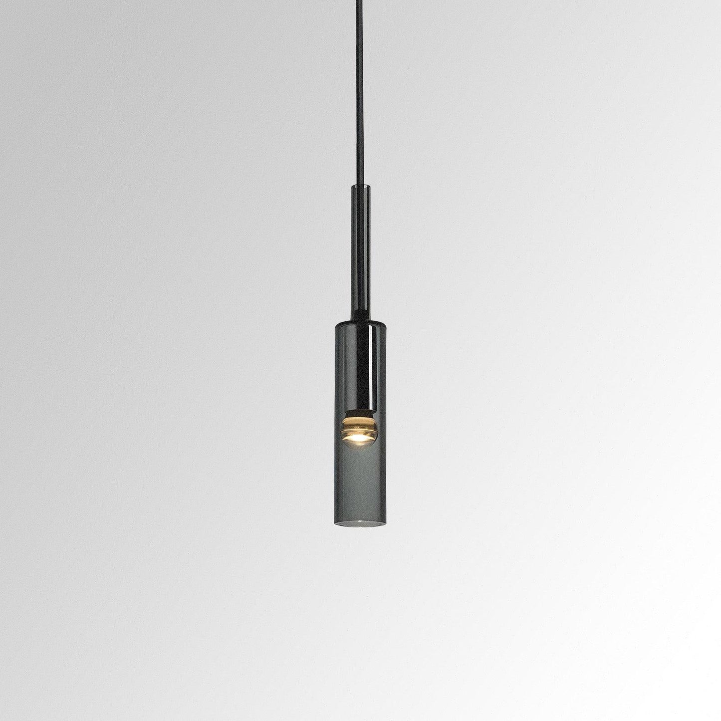 Sleek Black Glass Hanging Light - OutfitLondon