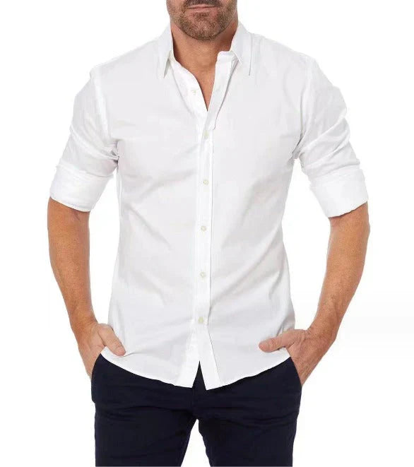Casual zip-up mens shirt