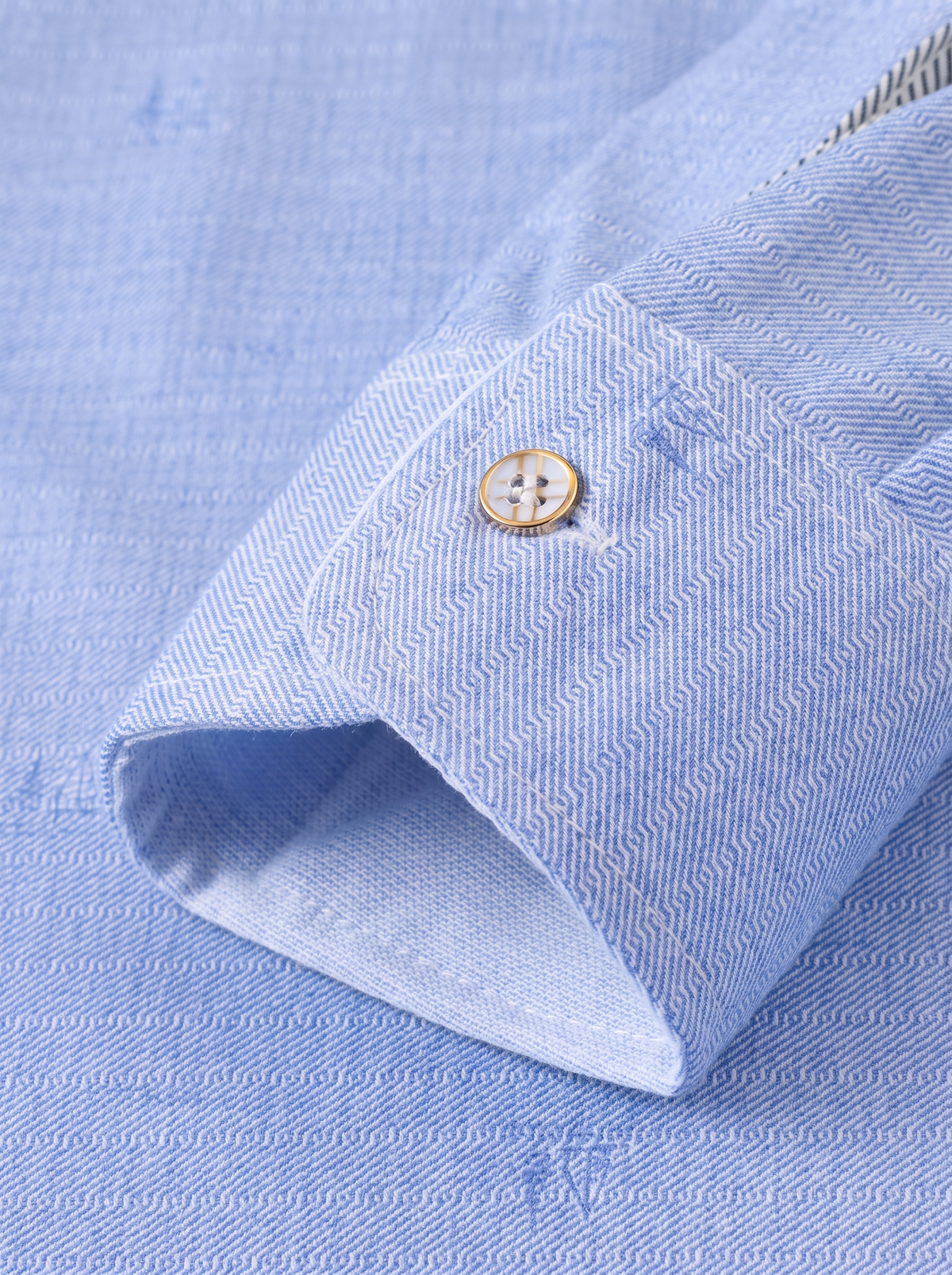 Men's Casual Long Sleeve Cotton Lapel T-Shirt